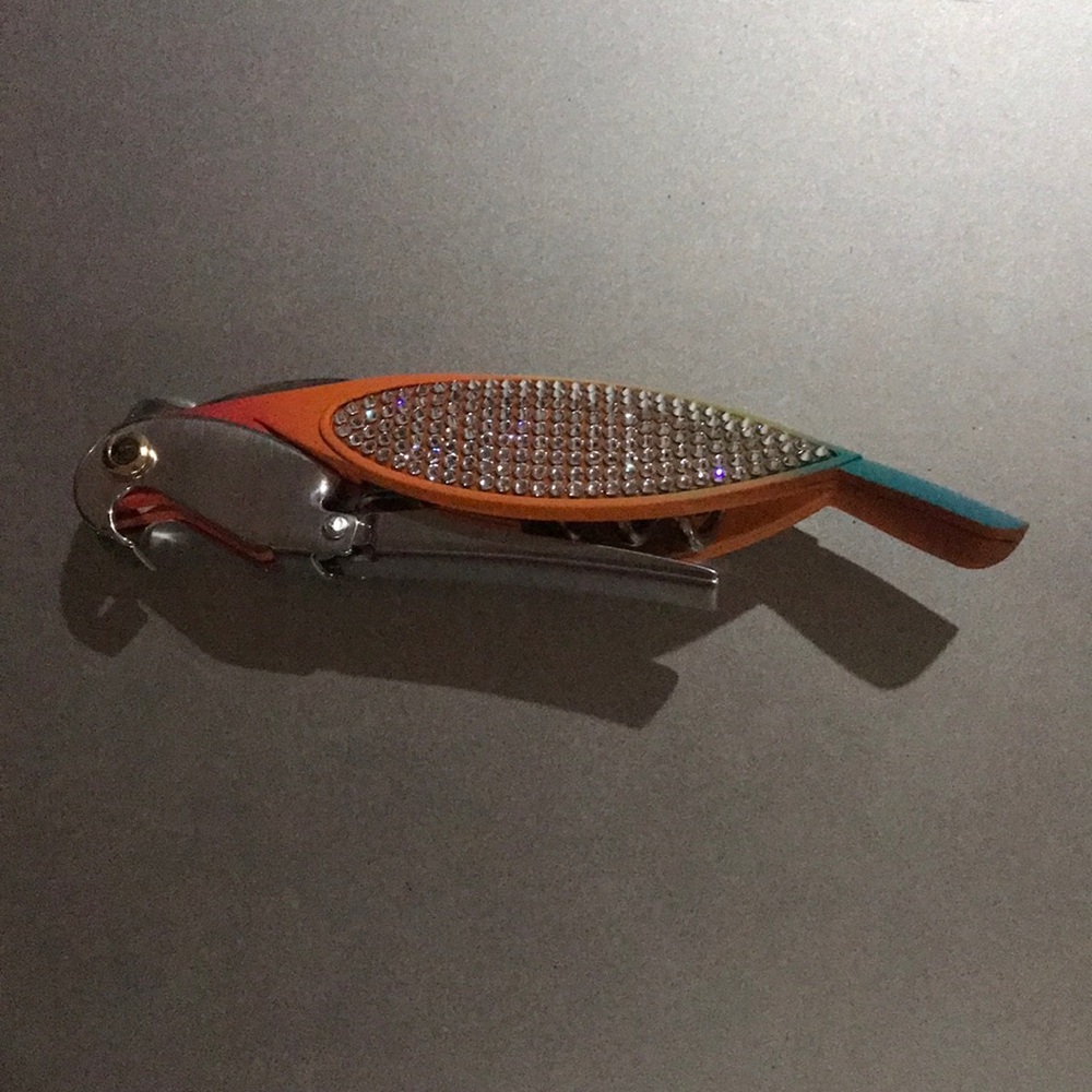 Swarovski Crystal Parrot Wine Bottle Opener NIB